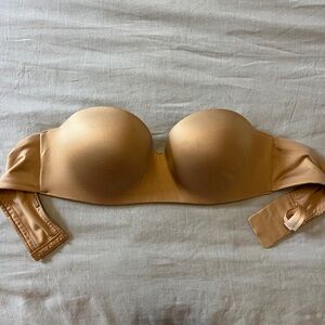 Victoria Secret Tan Strapless Push-up Bra